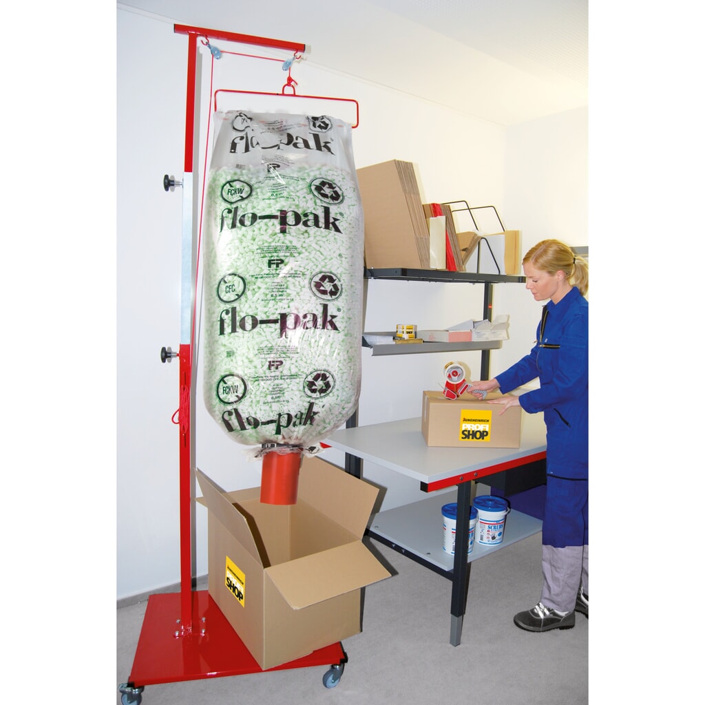 Flo-Pak® Mobiler Abfüllwagen für Füllmaterial Produktabbildung: Flo-Pak® Mobiler Abfüllwagen für Füllmaterial
