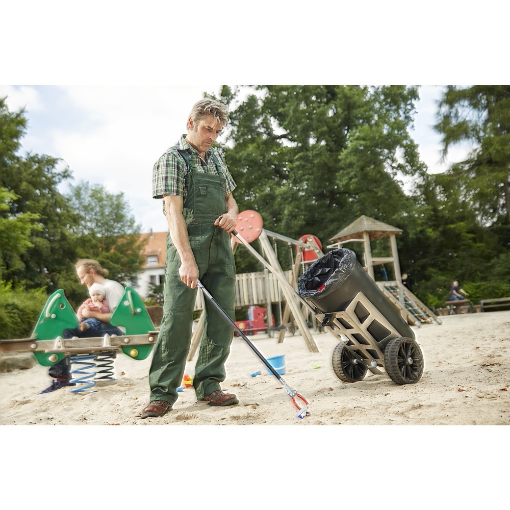Produktabbildung Nr. 2: FLORA Reinigungswagen Easy Uno, Performance, pannensichere Bereifung + Geräte