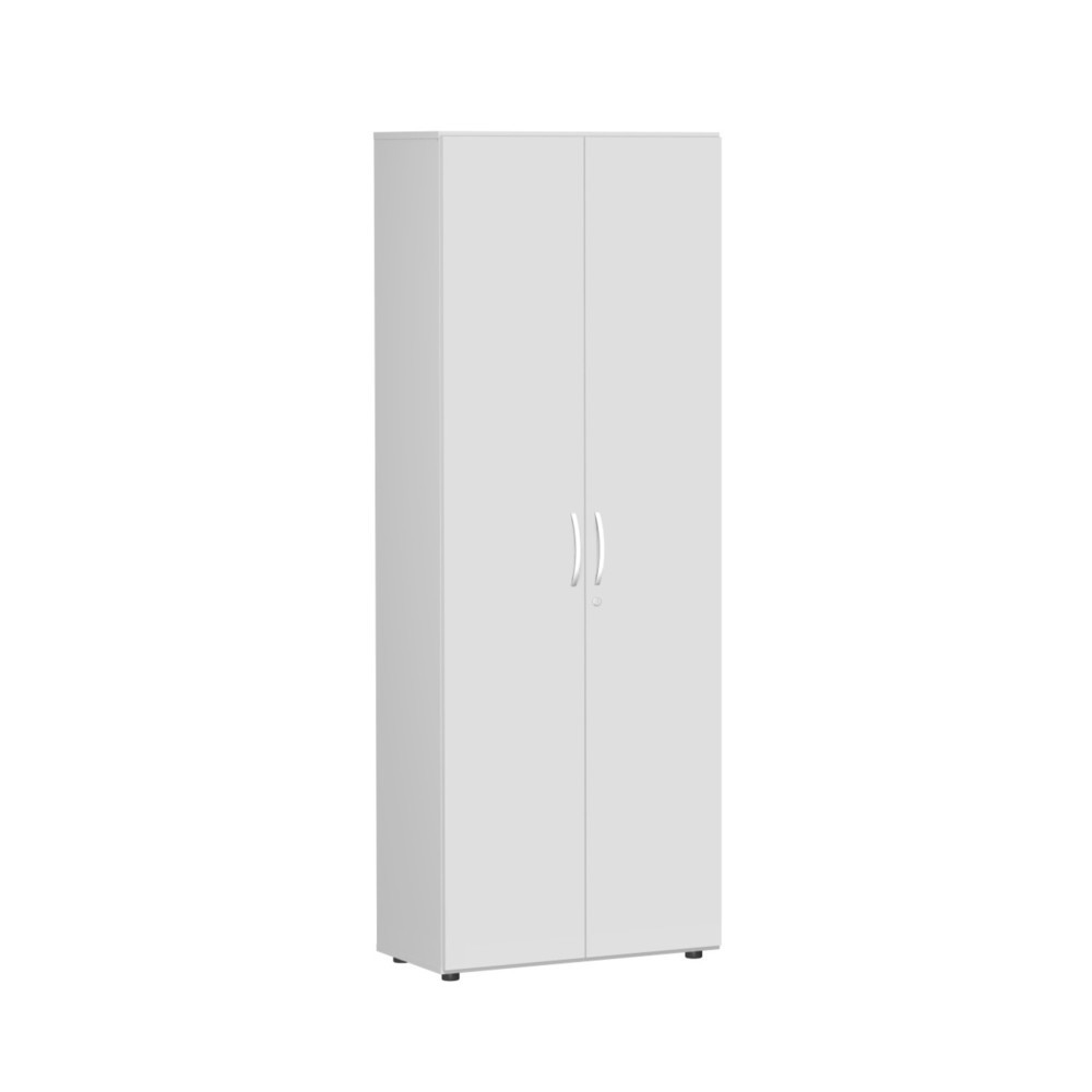 Produktabbildung: Geramöbel Flügeltürschrank Lissabon, 6 OH, Breite 800 mm, lichtgrau