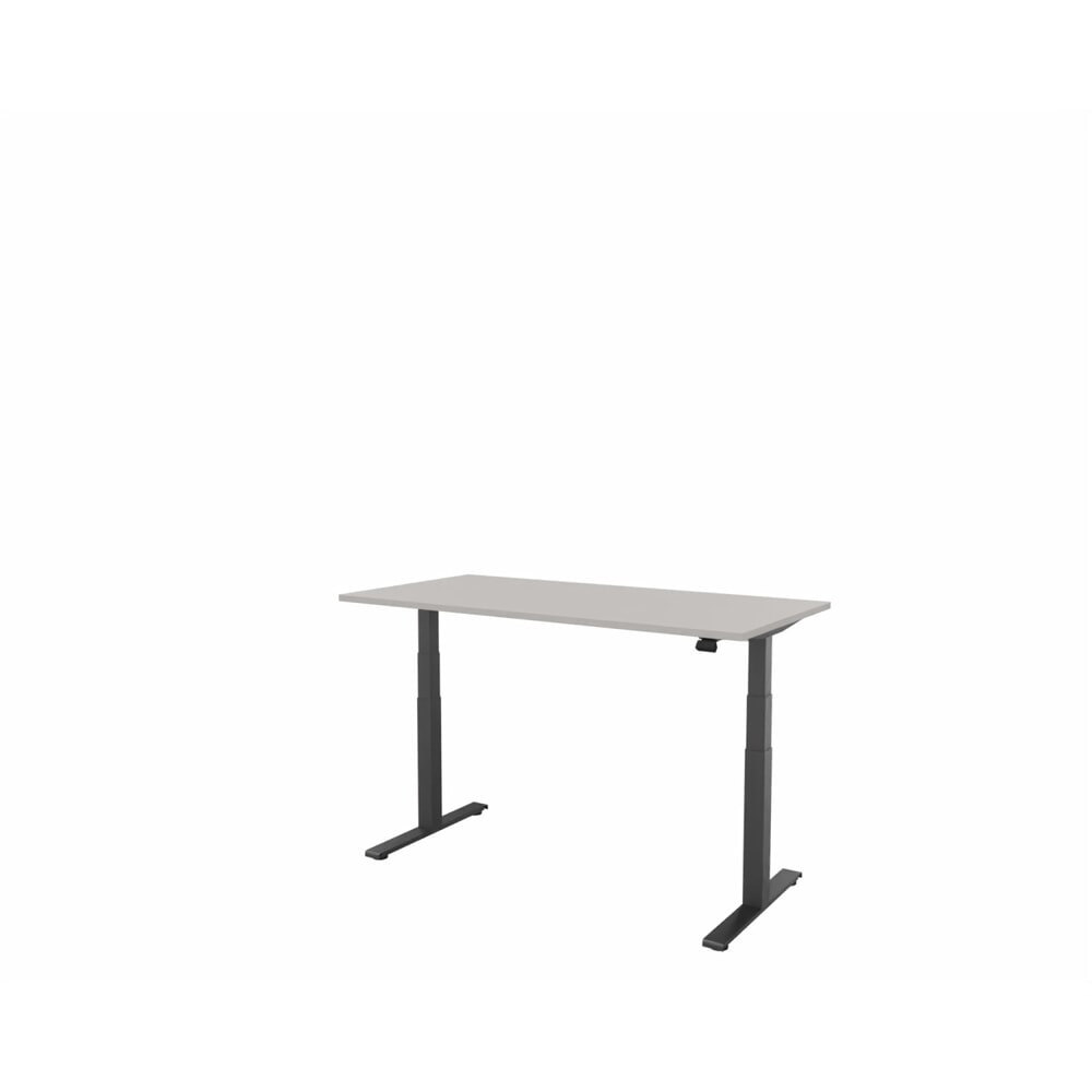 Produktabbildung Nr. 1: FM Büromöbel elektrisch höhenverstellbarer Schreibtisch fouraction, BxT 1.600 x 800 mm, ohne Memory-Schalter, lichtgrau, anthrazit metallic