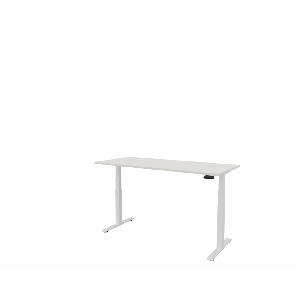Produktabbildung Nr. 1: FM Büromöbel elektrisch höhenverstellbarer Schreibtisch fouraction, BxT 1.800 x 800 mm, mit Memory-Schalter, diamant-weiß, verkehrsweiß