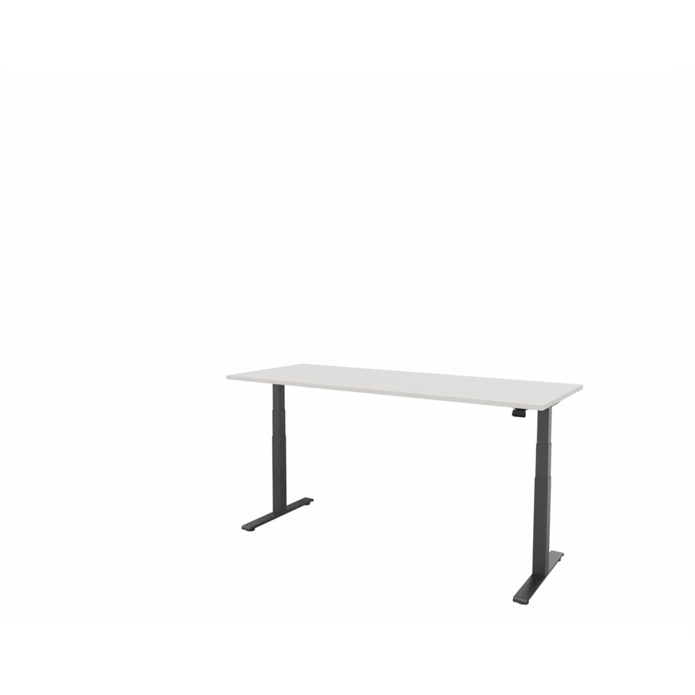 Produktabbildung Nr. 1: FM Büromöbel elektrisch höhenverstellbarer Schreibtisch fouraction, BxT 2.000 x 800 mm, ohne Memory-Schalter, diamant-weiß, anthrazit metallic