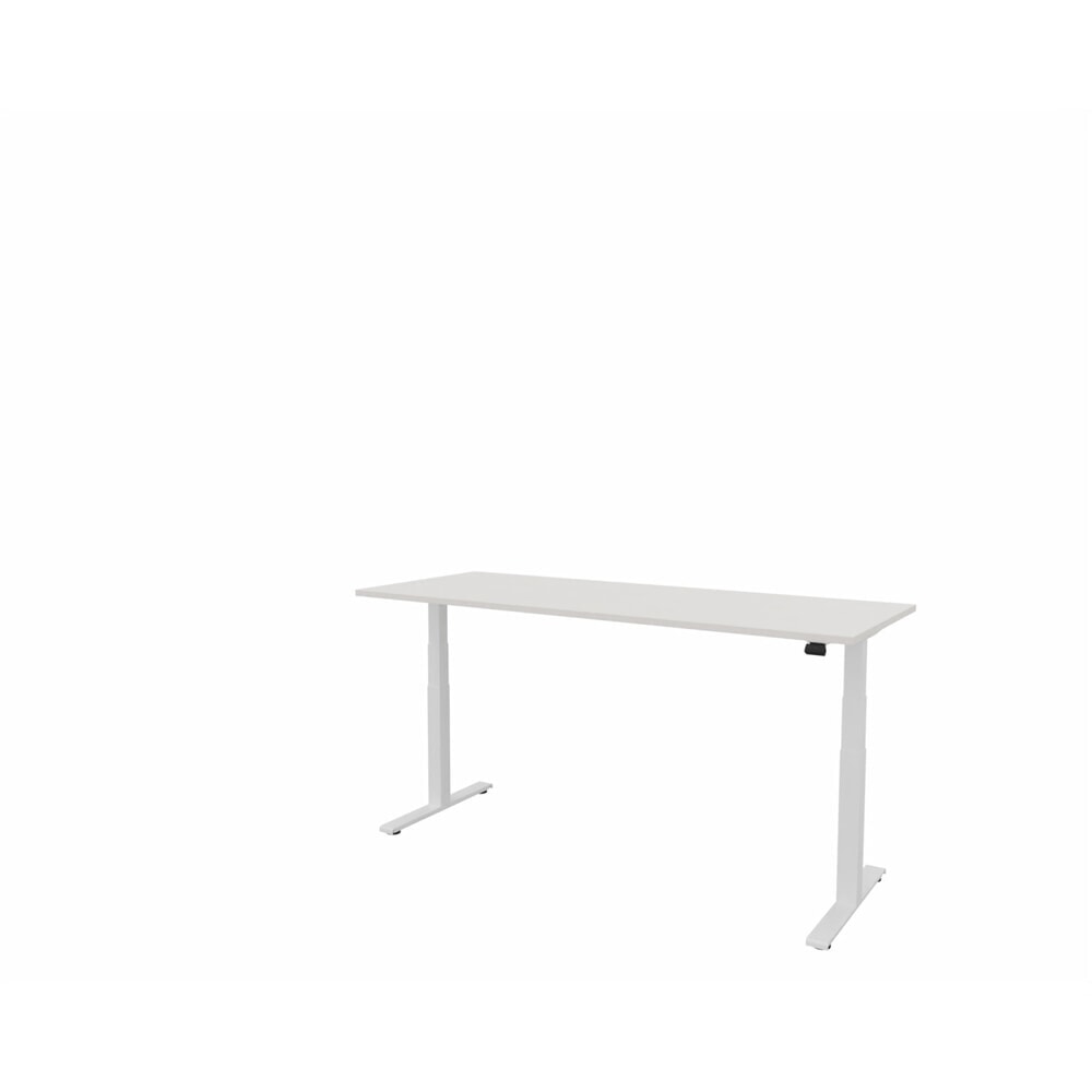 Produktabbildung Nr. 1: FM Büromöbel elektrisch höhenverstellbarer Schreibtisch fouraction, BxT 2.000 x 800 mm, ohne Memory-Schalter, diamant-weiß, verkehrsweiß