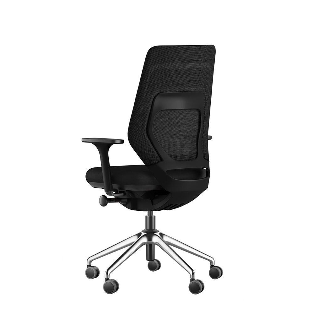 Produktabbildung Nr. 3: FM Büromöbel Schwerlast-Bürostuhl FM asiento, Synchronmechanik, 4D Armlehnen, 3D Sitzneigefunktion, Rückenlehne mit 3D-Strickgewebe, komfort bezogen, ohne Lordosenstütze, schwarz