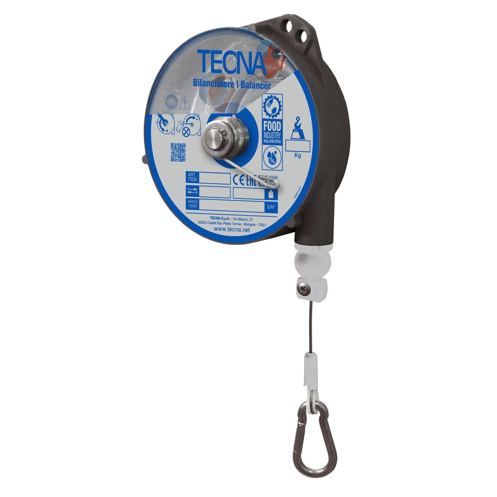 Produktabbildung: Foodline Federzug, mit Arretierung, Seilauszug 2,5 m, TK 0,5-2 kg