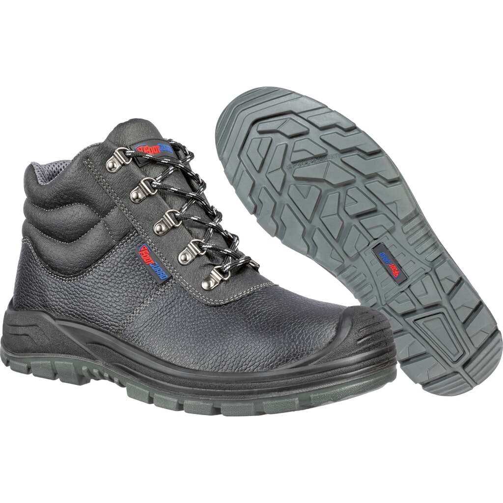 Footguard Sicherheitsstiefel SOLID MID S3 SRC Größe 39, schwarz Produktabbildung Nr. 4: Footguard Sicherheitsstiefel SOLID MID S3 SRC Größe 39, schwarz