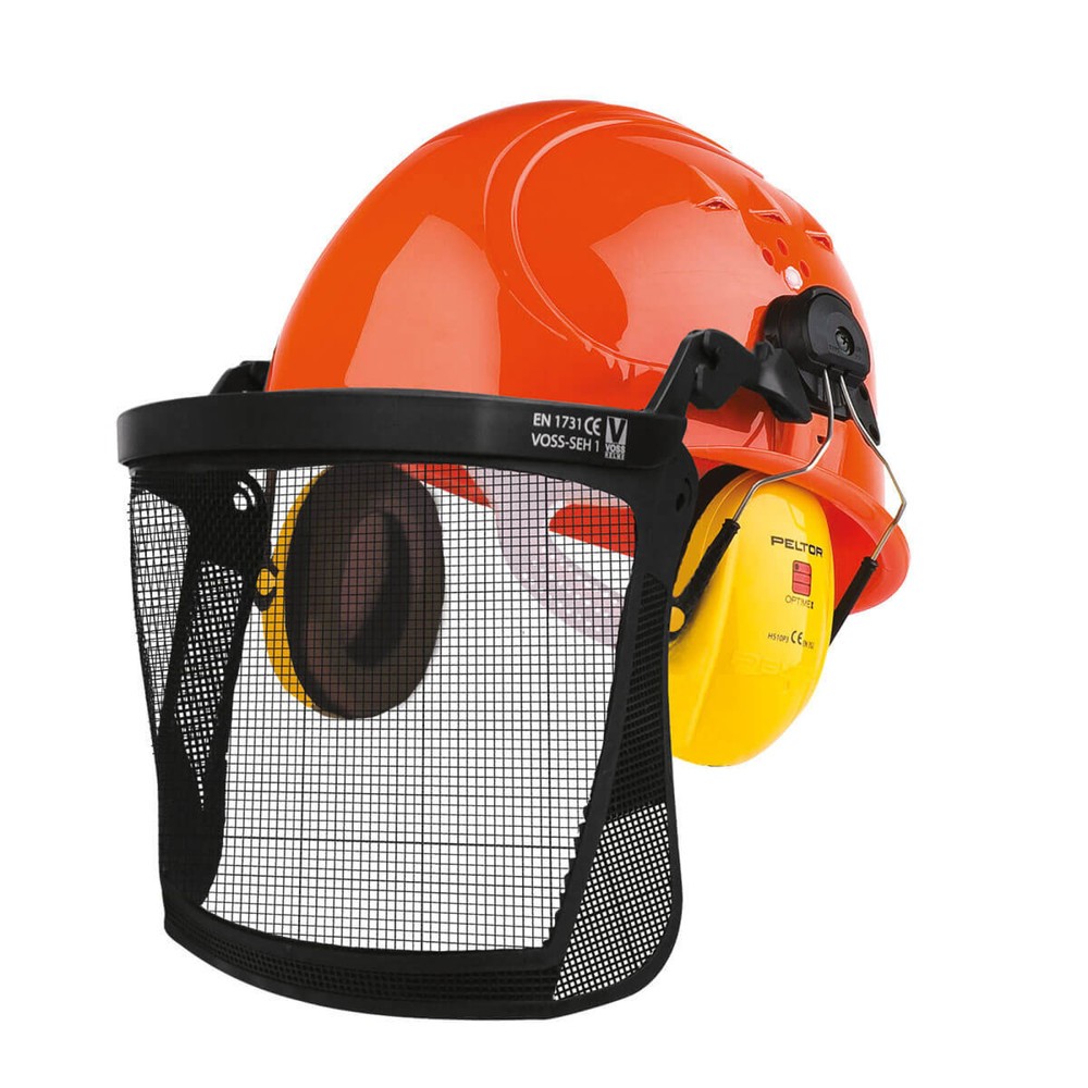 Produktabbildung: Forstschutzhelm m. Drahtgitter