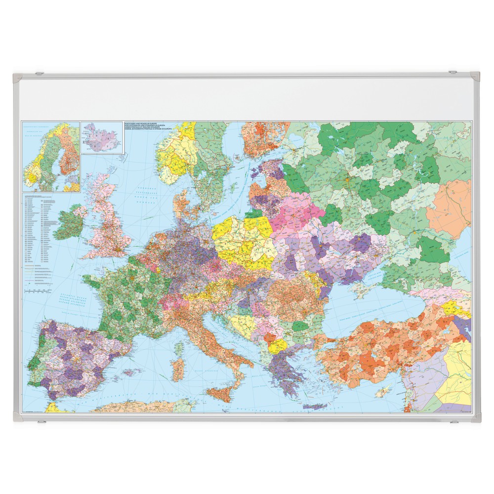 Produktabbildung: FRANKEN Europakarte, laminiert, HxB 1.370 x 970 mm