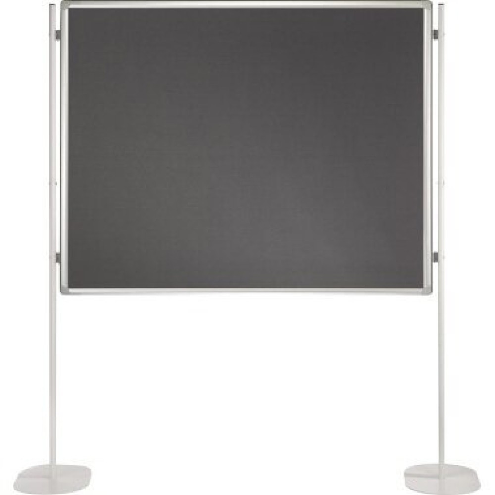 Produktabbildung: FRANKEN Filztafel Premium, HxB 1.800 x 1.200 mm, grau