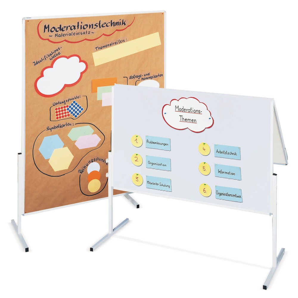 Produktabbildung: FRANKEN Moderationstafel, 1-teilig, Karton, weiß