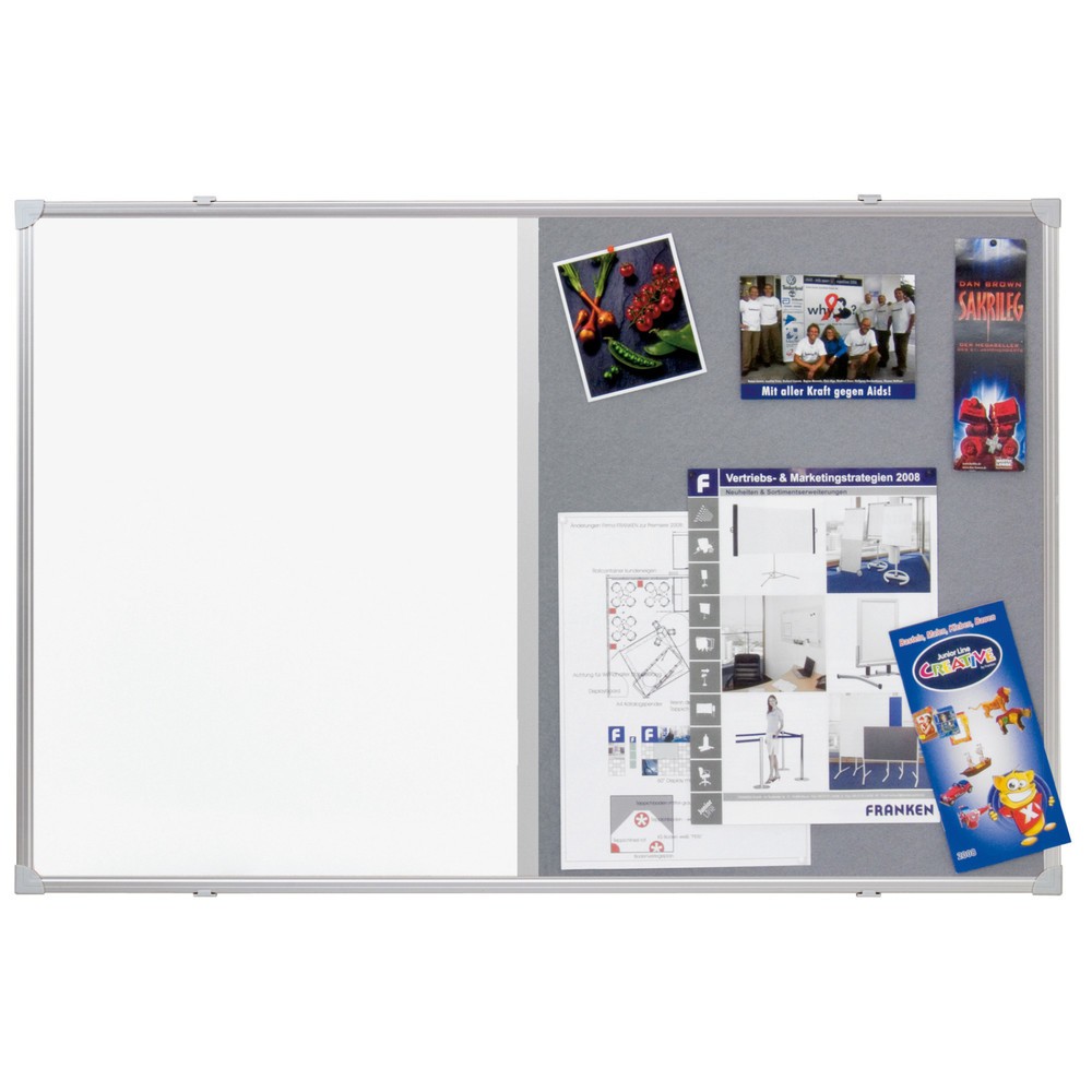 Produktabbildung: FRANKEN Moderationstafel X-tra! Line, BxT 600 x 900 mm, blau