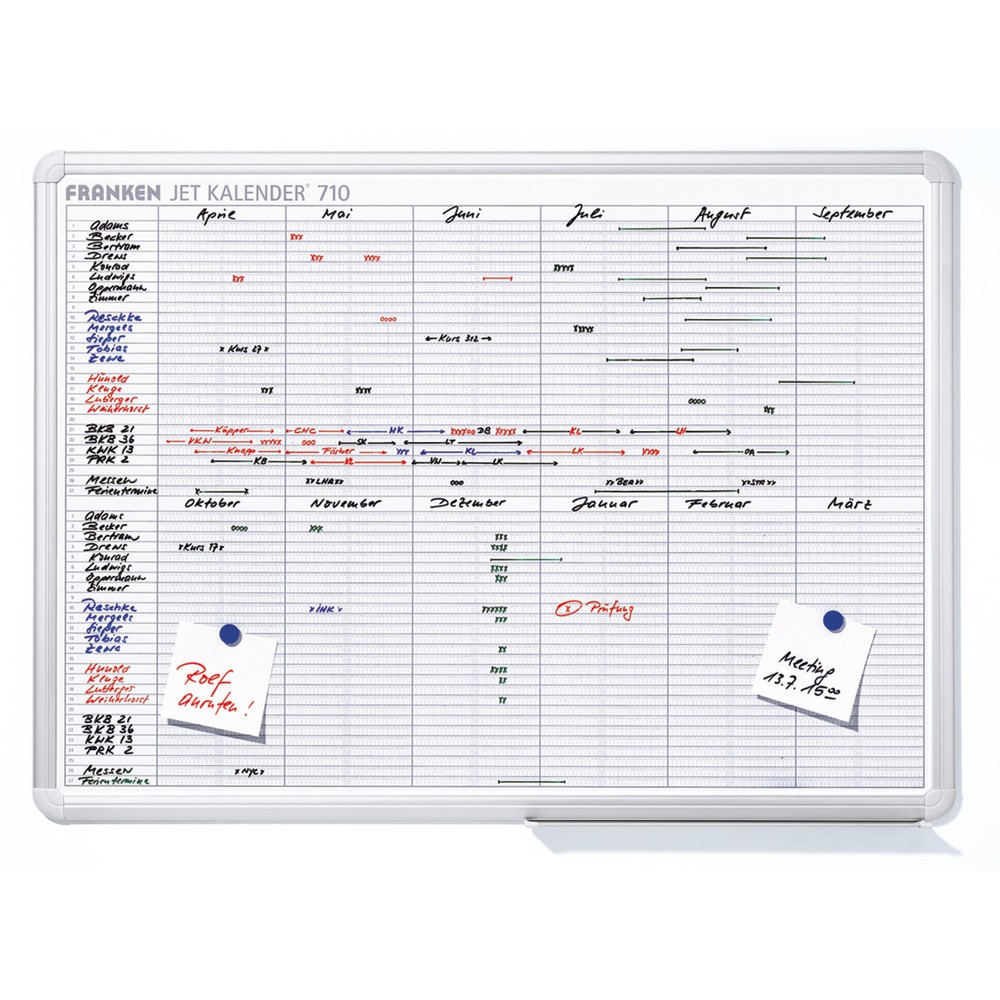Produktabbildung: FRANKEN Personal- und Urlaubsplaner JetKalender, HxB 600 x 900 mm