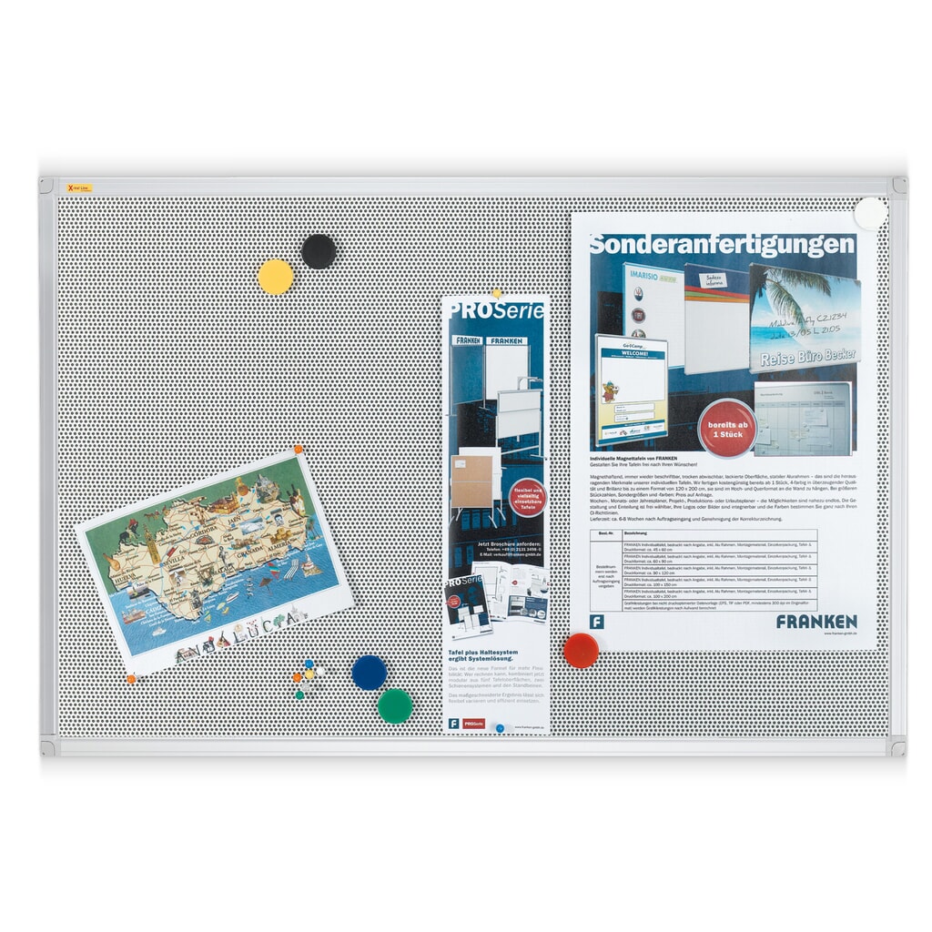 Produktabbildung: FRANKEN Pin- und Magnettafel X-tra! Line, HxB 450 x 600 mm