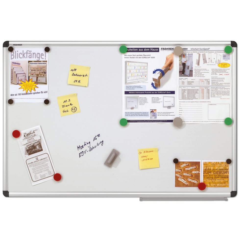 Produktabbildung: FRANKEN Schreibtafel X-tra! Line, lackiert, HxB 450 x 600 mm