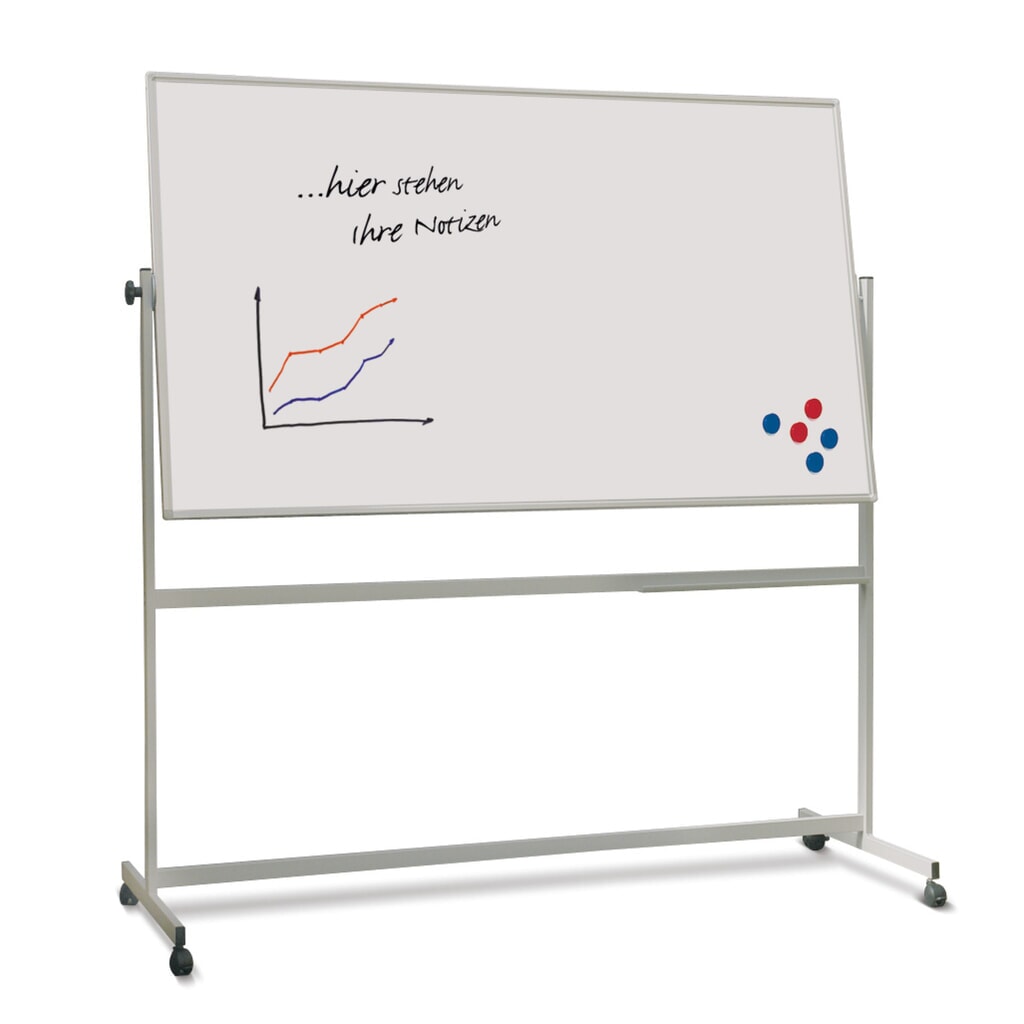 Produktabbildung: FRANKEN Stativ-Drehtafel X-tra! Line, emailliert, HxB 900 x 1.200 mm