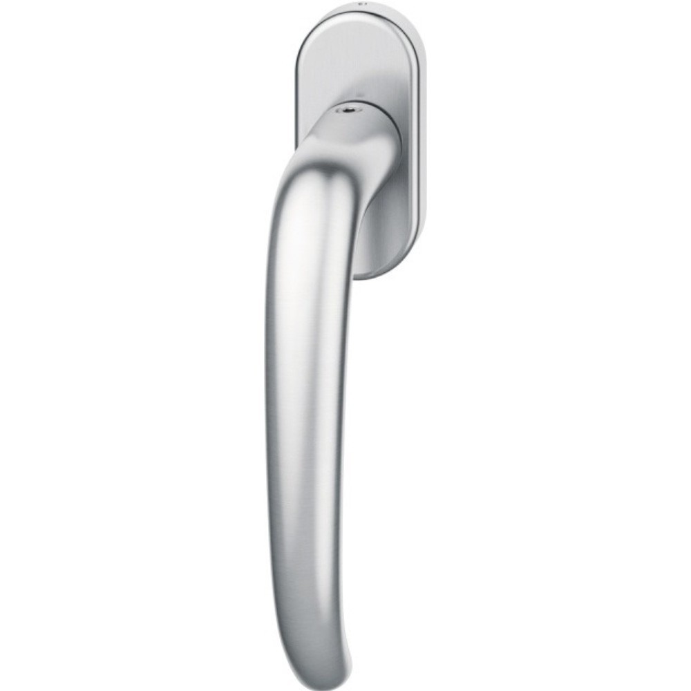 Produktabbildung: FSB Fenstergriff 34 1023, 24-38 mm, Edelstahl fein matt, mit Rastung