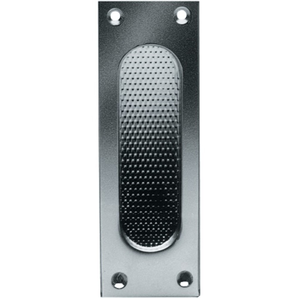 Produktabbildung: FSB Schiebetürmuschel 42 4211, blind, Aluminium F1 / naturfarbig käntig, Länge 120 mm Breite 40 mm