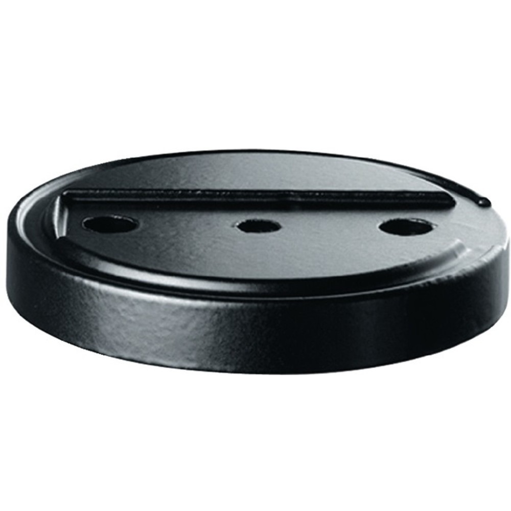 Produktabbildung: FSB Unterlage, Ø 75 mm Höhe 10 mm, Aluminium schwarz, f. Art. 3316 002 015/3316 002 016