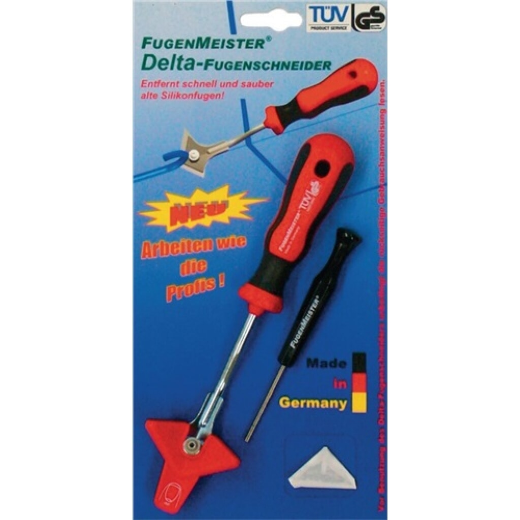 Fugenschneider Fugenmeister Delta 1 Schneider,1 Kratzer,1 Ersatzklinge Produktabbildung: Fugenschneider Fugenmeister Delta 1 Schneider,1 Kratzer,1 Ersatzklinge
