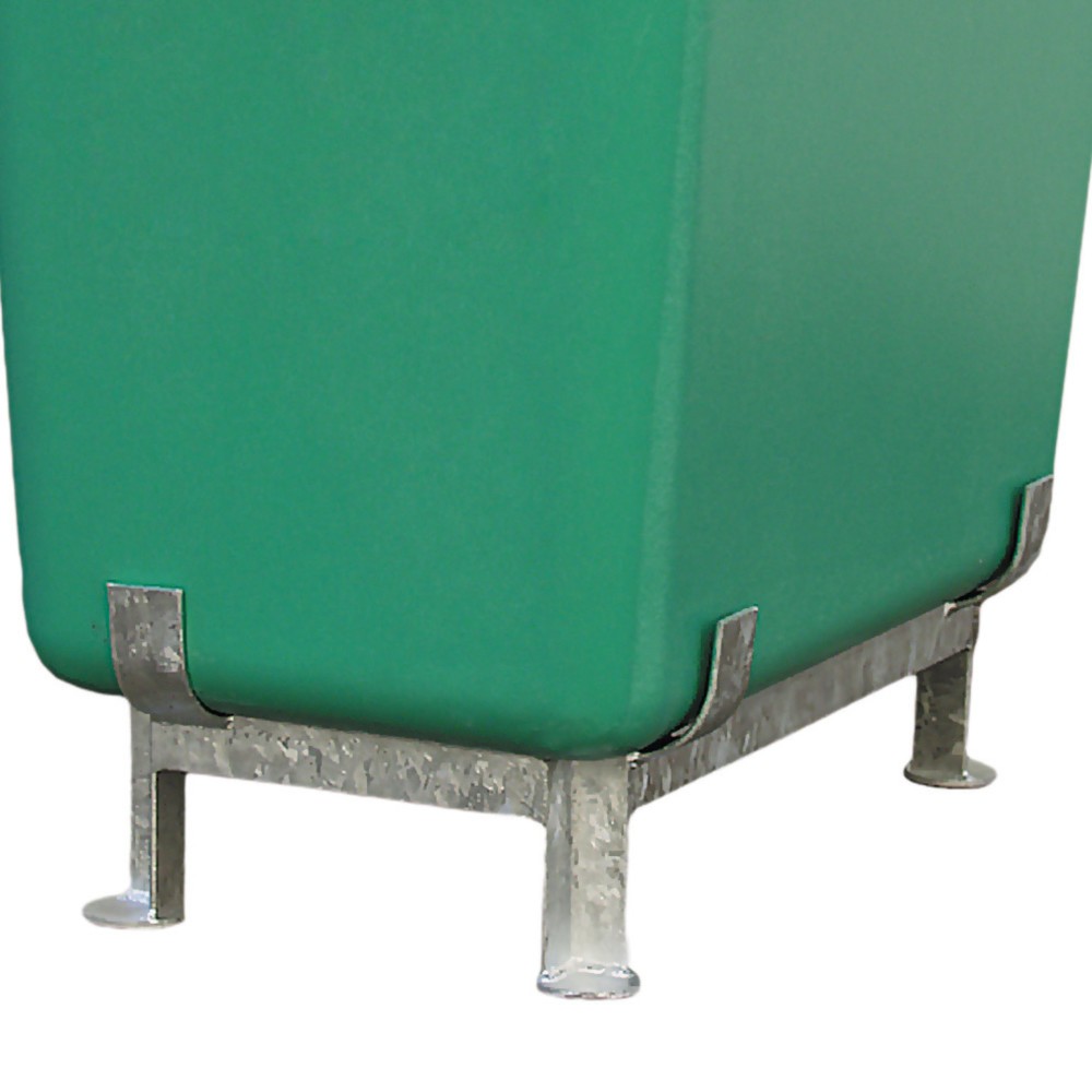 Produktabbildung: Fußgestell für CEMO Rechteckbehälter aus GFK, 200 l, Höhe 600 mm