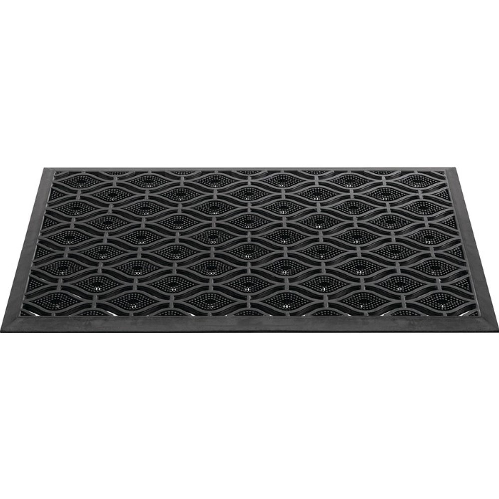 Produktabbildung: Fußmatte, L450xB750xS15mm, schwarz Gummi