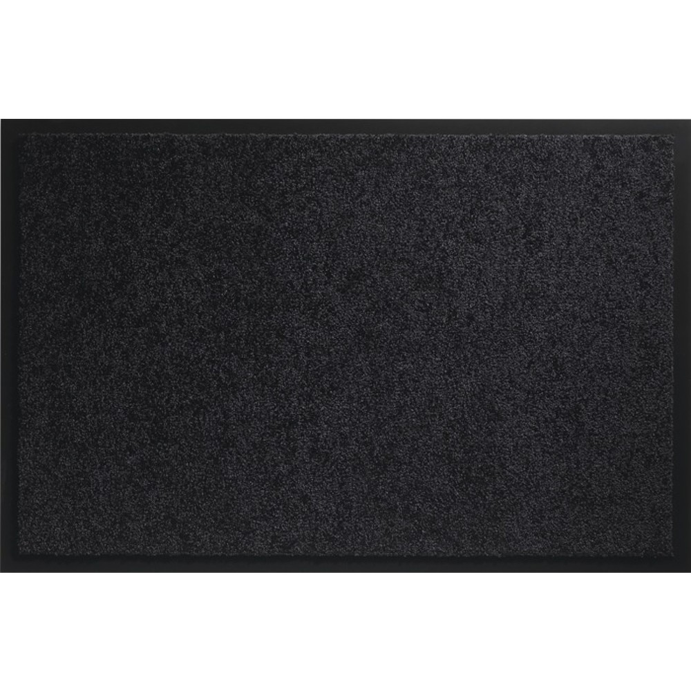 Produktabbildung: Fußmatte waschbar, L600xB900xS8mm, schwarz Polyamid