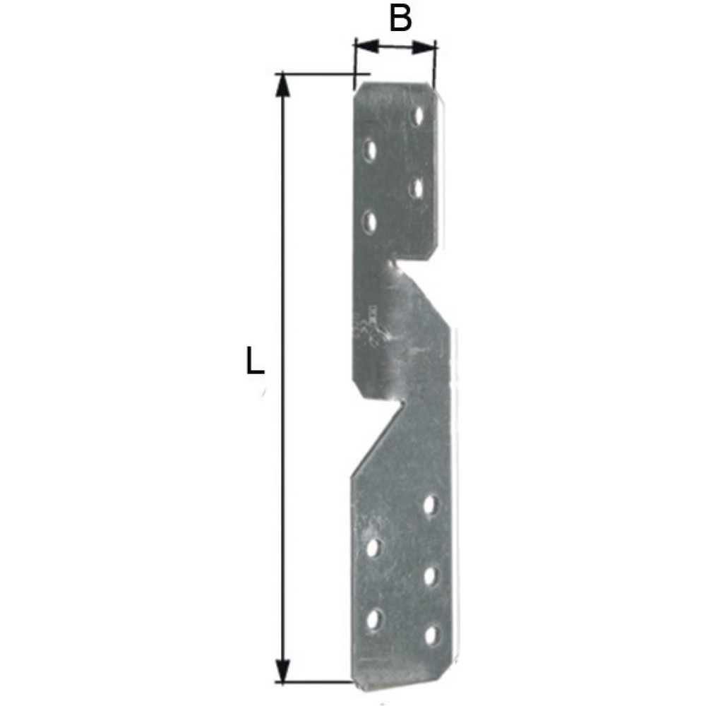 Produktabbildung: GAH Sparrenpfettenanker, 170x33x2mm, links / rechts