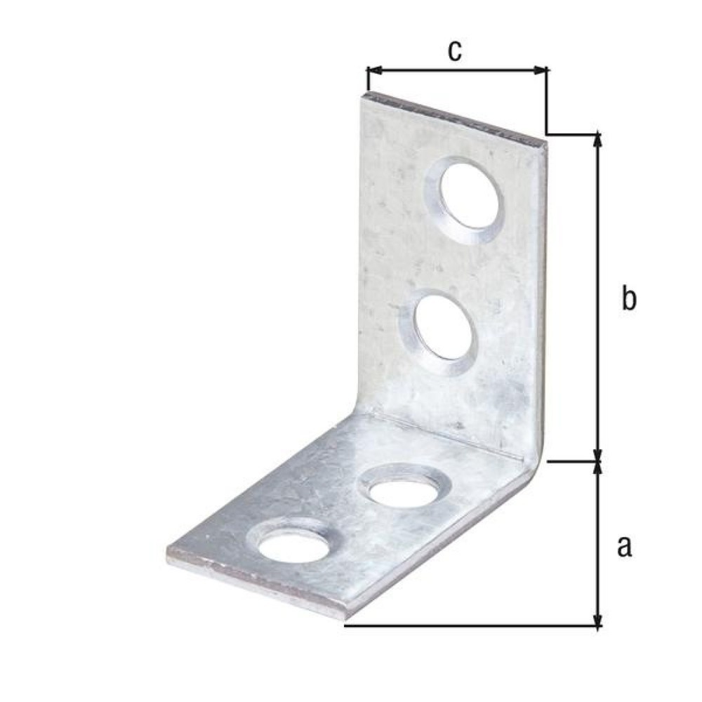 Produktabbildung Nr. 2: GAH Stuhlwinkel Länge 25 x 25 mm, Breite 14 mm Stärke 1,75 mm, Stahl sendzimirverzinkt