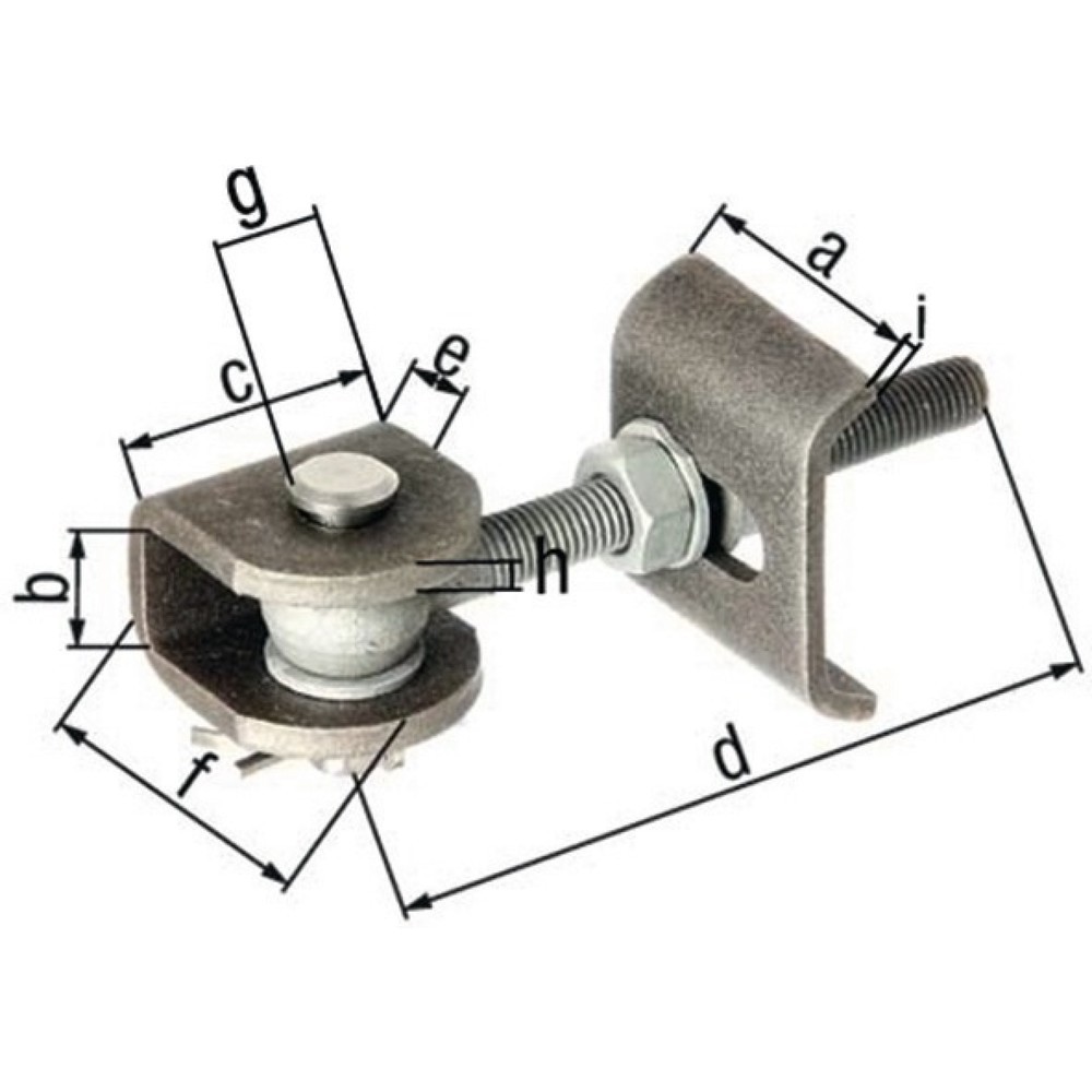 Produktabbildung: GAH Torband, Stahl roh, 60x27x45x130x28x50x8x5mm, Beutel