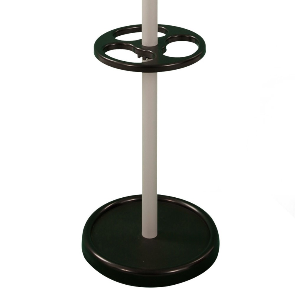Produktabbildung Nr. 3: Garderobenständer, freistehend, 10 Haken, mit Regenschirmhalter, grau, schwarz