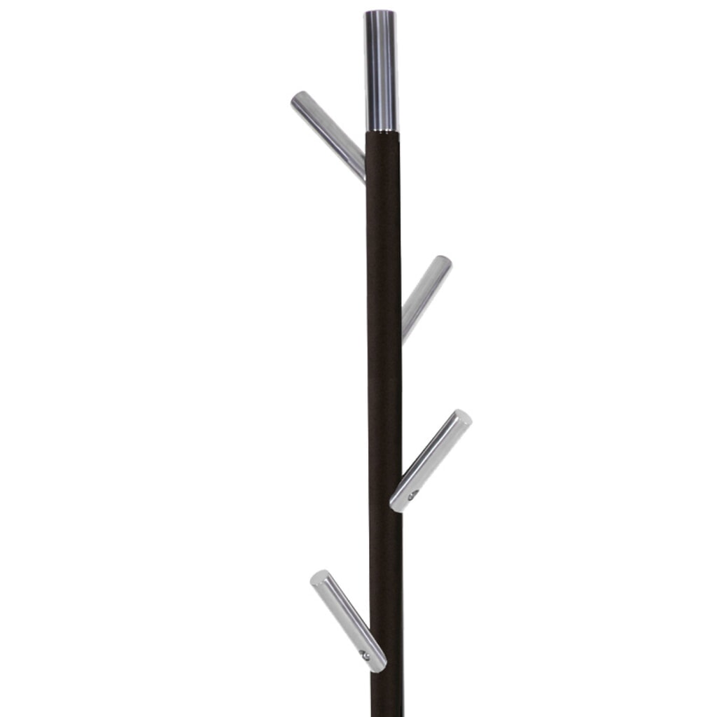 Garderobenständer Linair, freistehend, 4 Haken, schwarz, verchromt Produktabbildung Nr. 2: Garderobenständer Linair, freistehend, 4 Haken, schwarz, verchromt