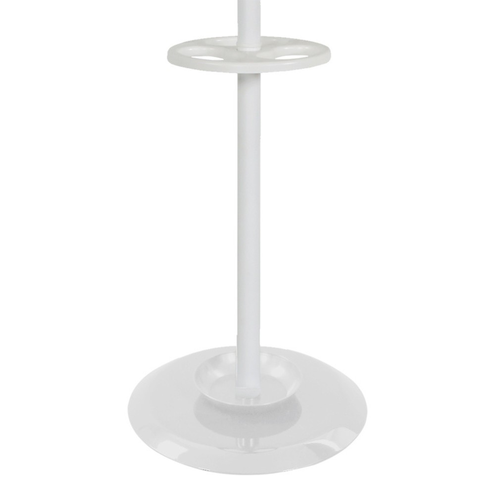 Produktabbildung Nr. 3: Garderobenständer Porcelain, freistehend, 4 Doppelhaken, weiß
