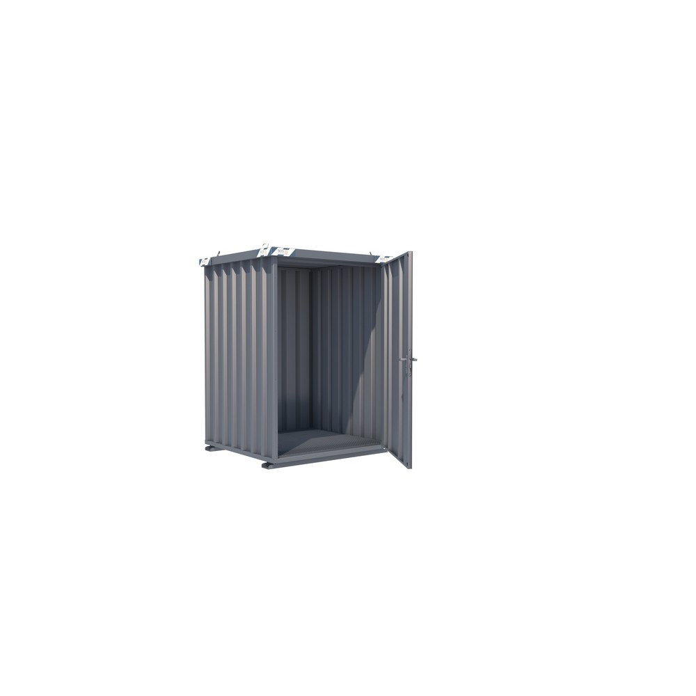 Produktabbildung: Gasflaschen-Container SGL, BxT 1.500 x 1.500 mm, Tür stirnseitig, 1-flügelig