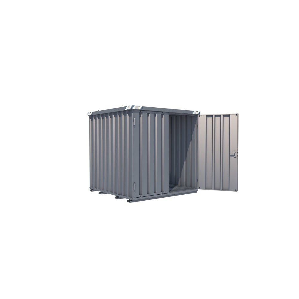 Produktabbildung: BOS® Gasflaschen-Container SGL, BxT 2.100 x 2.100 mm, Tür stirnseitig, 2-flügelig