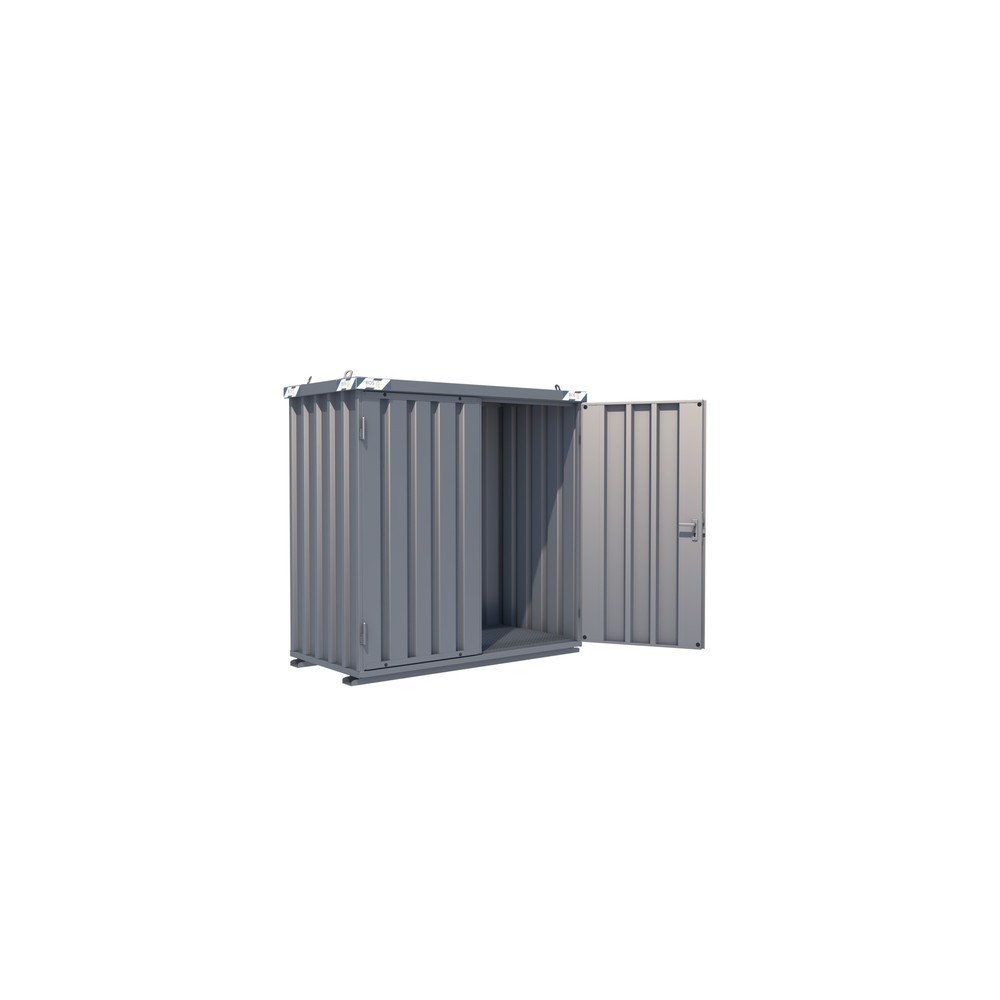 Produktabbildung: BOS® Gasflaschen-Container SGL, BxT 2.100 x 1.100 mm, Tür stinseitig, 2-flügelig