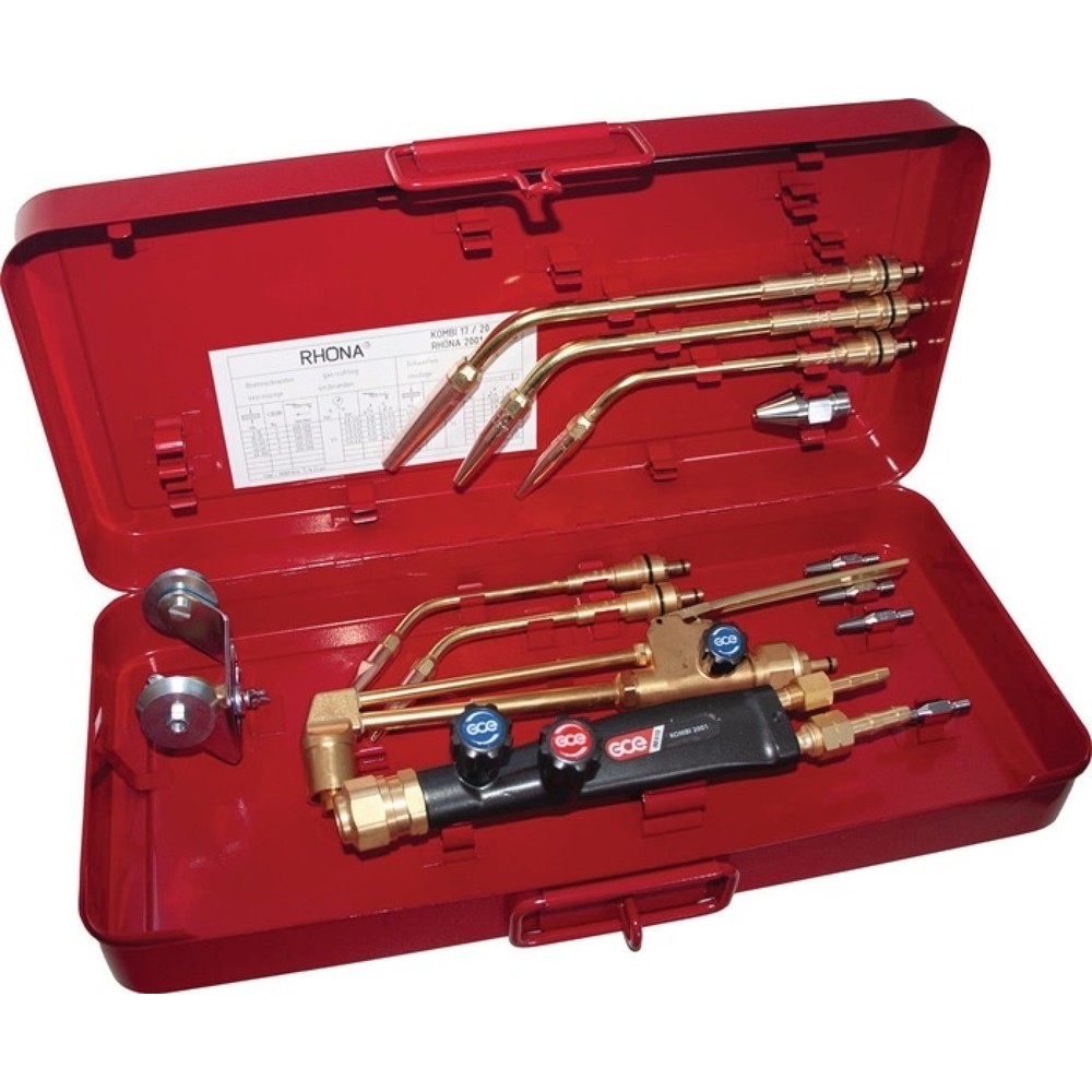 Produktabbildung: GCE RHÖNA Schweiß- und Schneidgarnitur RHÖNA 2001, Schneidbereich 10 - 100 mm, AC Injektor