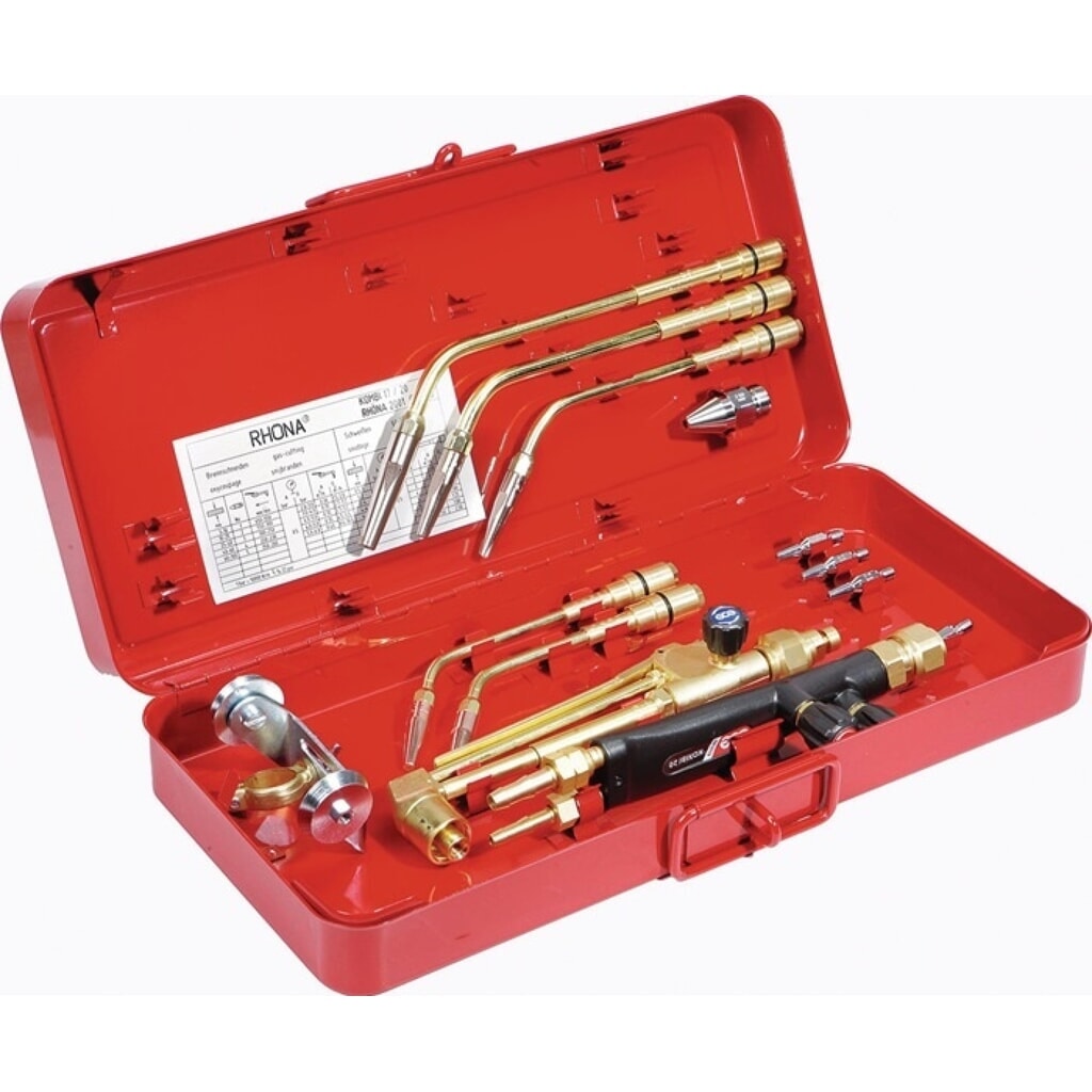 Produktabbildung: GCE RHÖNA Schweiß- und Schneidgarnitur RHÖNA Kombi 17, Schneidbereich 10 - 100 mm, AC Injektor
