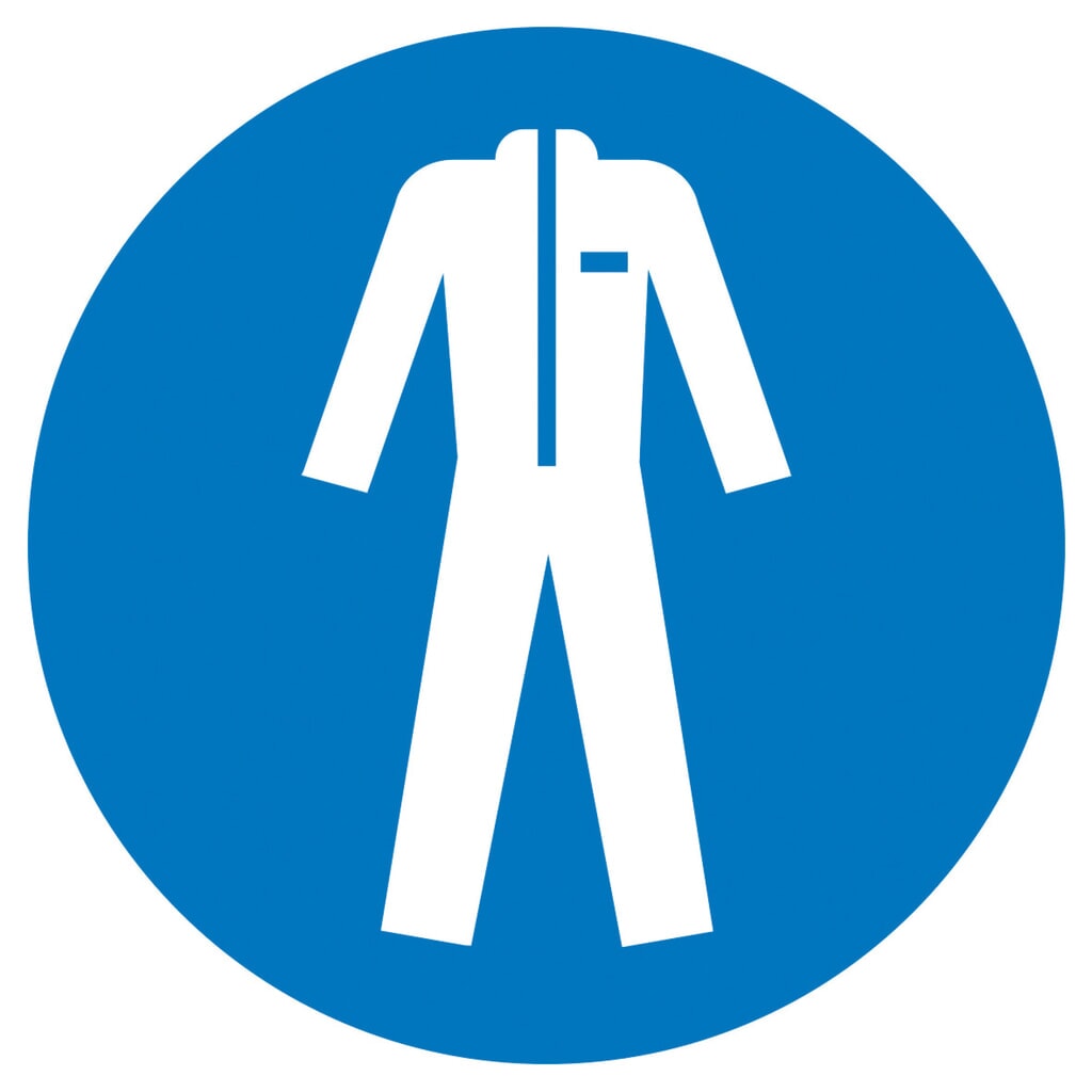 Gebotsschild – Schutzkleidung benutzen