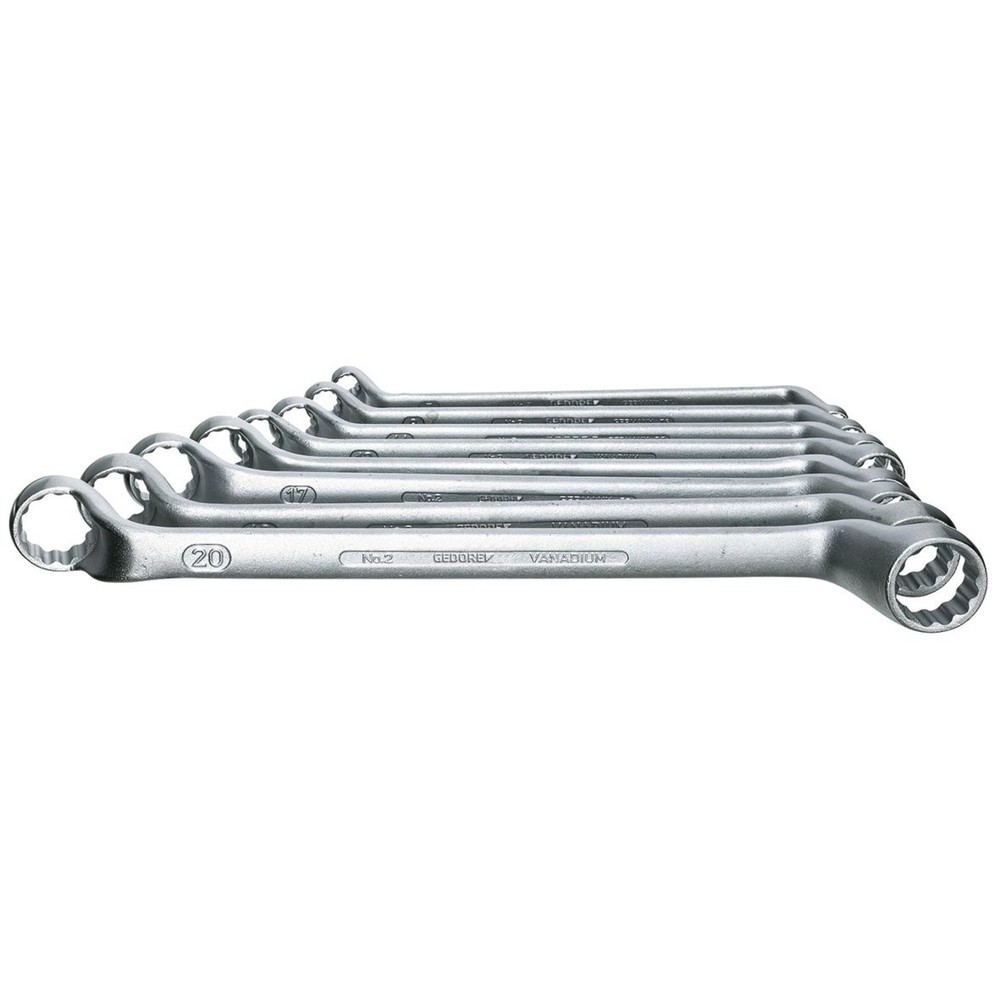 Produktabbildung: GEDORE Doppelringschlüssel-Satz 12-tlg 6-34 mm 2-122 ISO