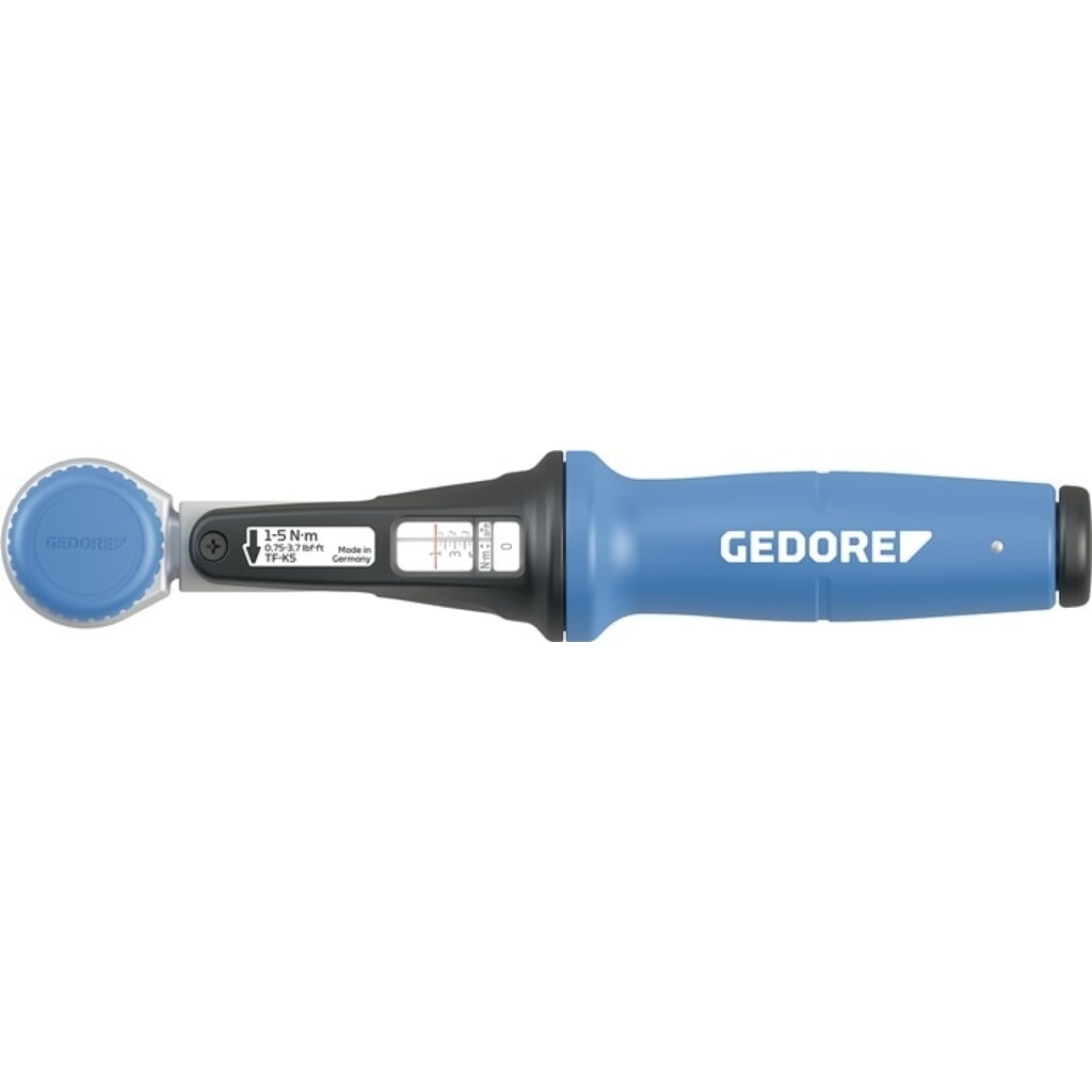 GEDORE Drehmomentschlüssel TF-K5, 1/4 Zoll 1 - 5 Nm Produktabbildung: GEDORE Drehmomentschlüssel TF-K5, 1/4 Zoll 1 - 5 Nm