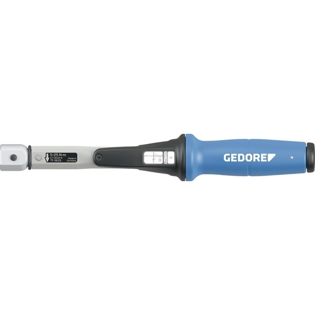 GEDORE Drehmomentschlüssel TF-SE25, 5 - 25 Nm, 9 x 12 mm Produktabbildung: GEDORE Drehmomentschlüssel TF-SE25, 5 - 25 Nm, 9 x 12 mm