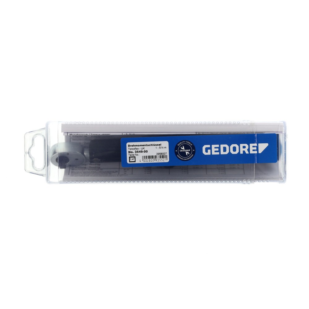 Produktabbildung Nr. 3: GEDORE Drehmomentschlüssel Torcoflex 1/4" 1-5 Nm 3549-00 UK