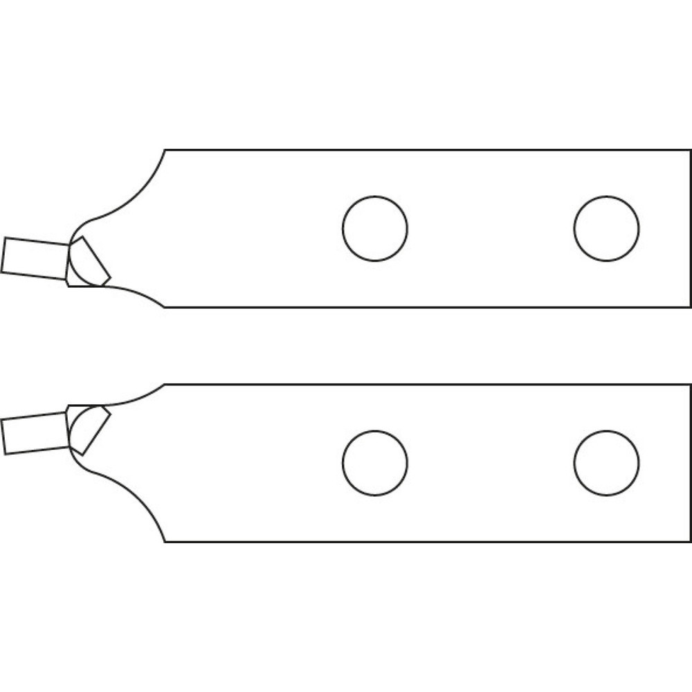 Produktabbildung: GEDORE Ersatzspitzen-Paar gerade d 4,5 mm E-8000 A 6