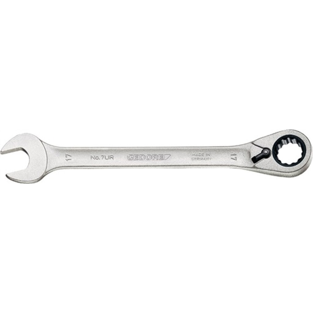 Produktabbildung Nr. 1: Knarrenringmaulschlüssel 7 UR 8 8mm umschalt. L.140 mm Arbeitswinkel 7Grad