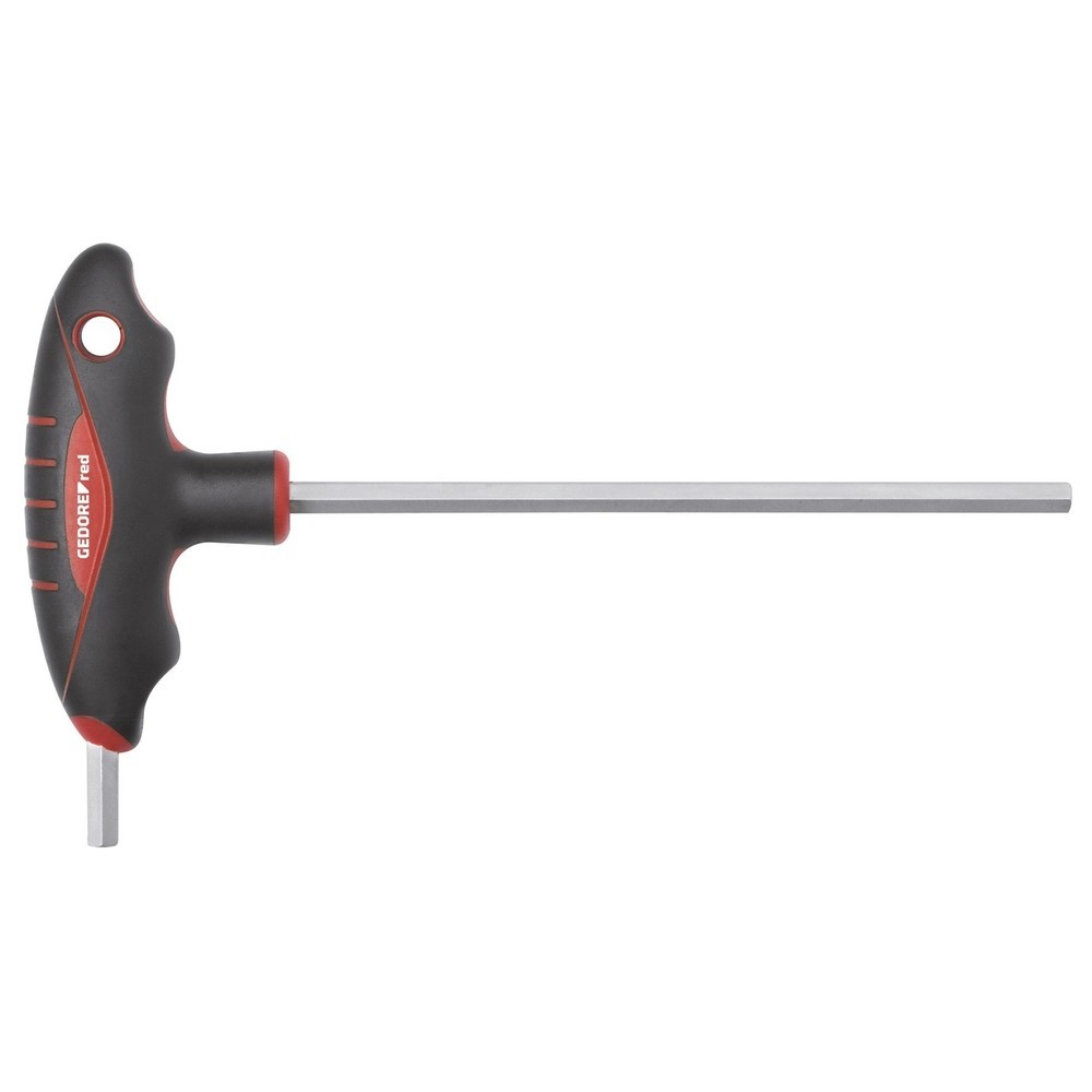 Produktabbildung: GEDORE red 2K-T-Griff-Winkelschraubendreher 6kt SW3mm R38670309