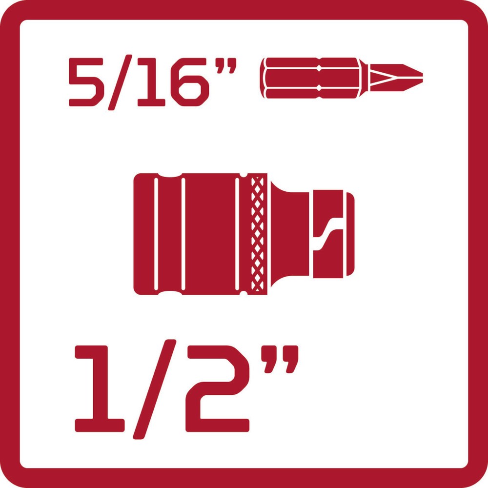 Produktabbildung Nr. 7: GEDORE red Bit-Adapter 1/2 4kt x 5/16 6kt L.38mm R67100006
