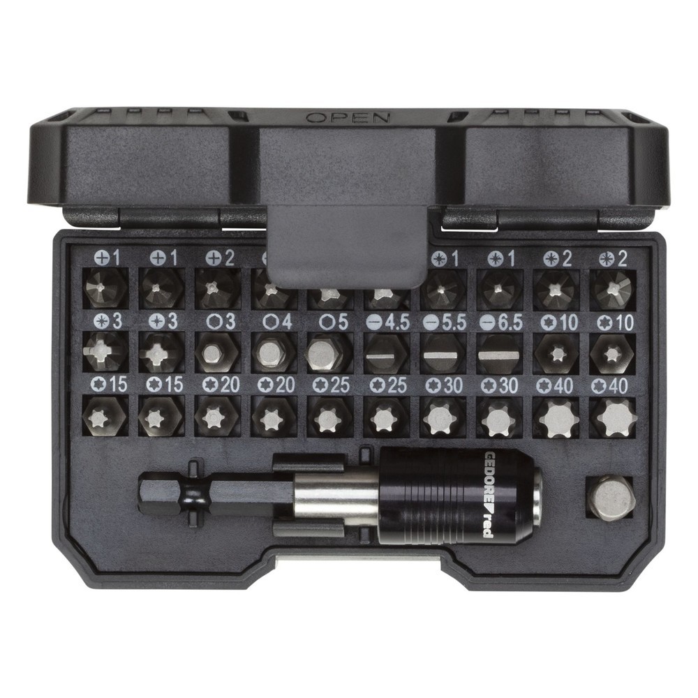 Produktabbildung: GEDORE red Bit-Box 1/4 SL+PH+PZ+TX+6kt 32tlg R33005031