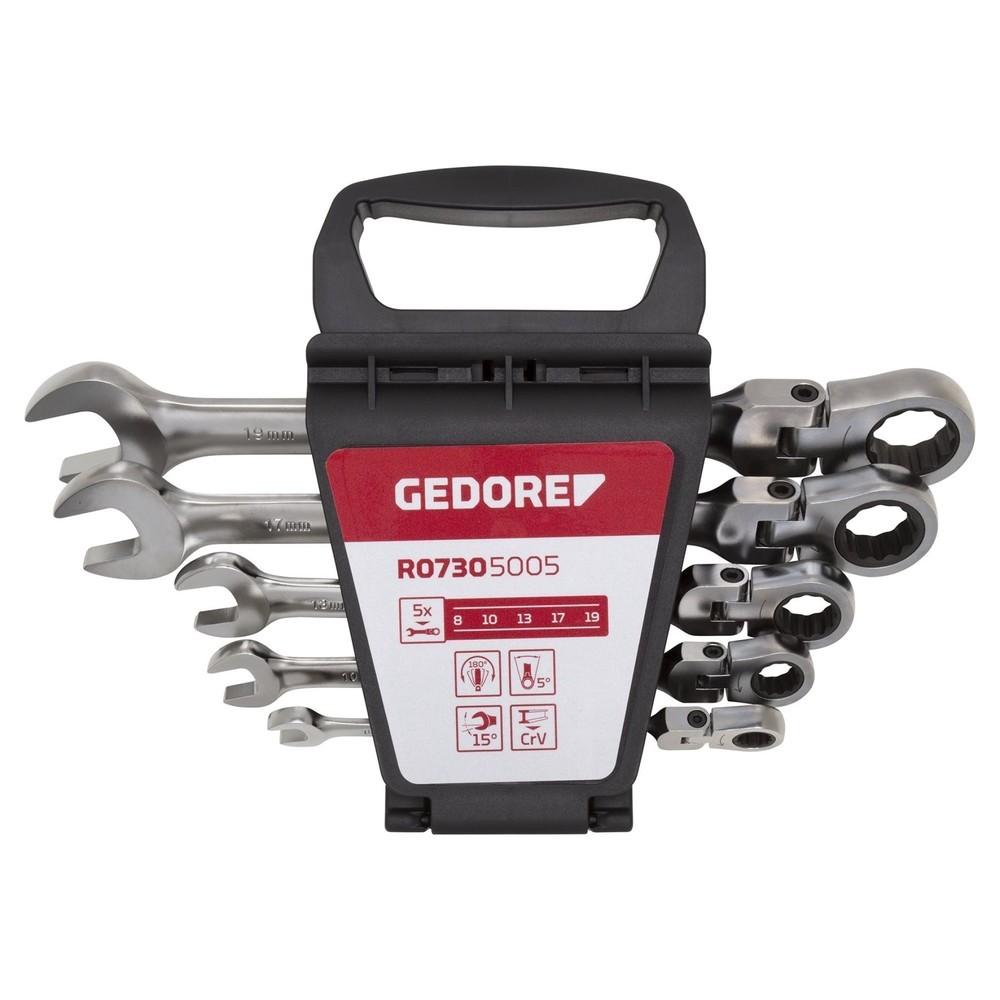 Produktabbildung: GEDORE red Glk.Ringratschenmaulschl.Satz SW8-19mm R07305005