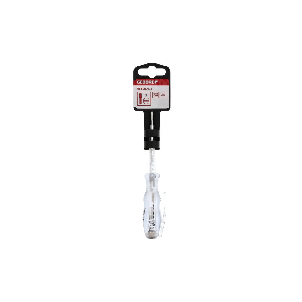 Produktabbildung Nr. 2: GEDORE red Phasenprüfer 105-250V Schlitz 3mm 135mm R38120312
