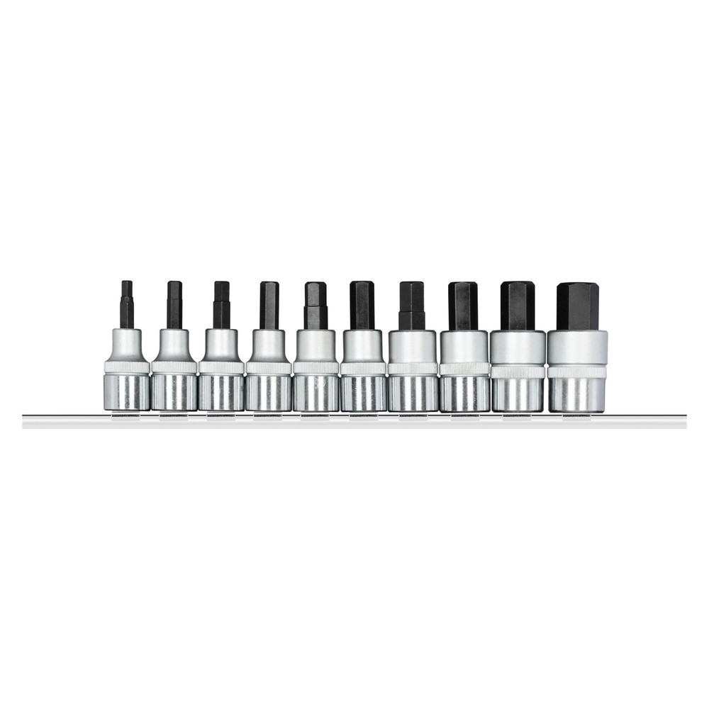 Produktabbildung: GEDORE red Schraubendr.Einsätze 1/2 +Leiste 10tlg R62558110